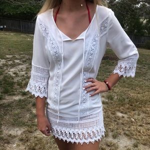 White Swim cover up